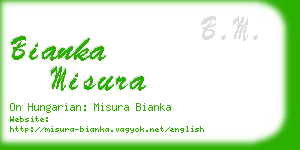 bianka misura business card